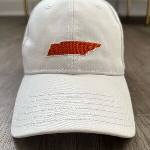 NWOT Harding Lane White and Orange State of Tennessee adjustable cotton hat